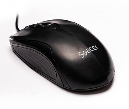 Mouse - Mouse Spacer, Negru, 800 DPI, SPMO-M11 - Ideal pentru Birou sau Acasa