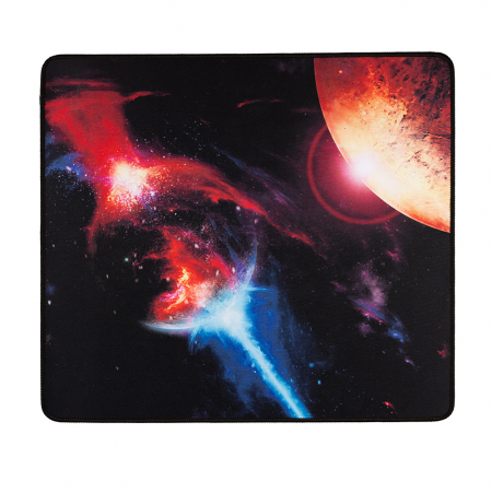 Mousepad - Mousepad Spacer Gaming, L-PICT, 450x400mm, Cauciuc si Textil