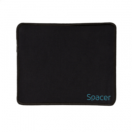 Mousepad - Mousepad Spacer, Negru, 220x180mm, Cauciuc - Ideal pentru Birou sau Acasa