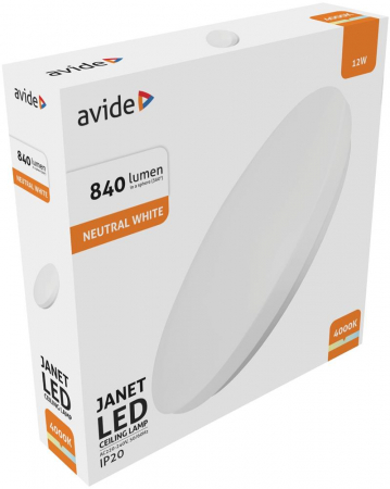 Aplică Plafonieră LED 12W 260*60mm NW 4000K Janet [1]