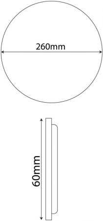 Aplică Plafonieră LED 12W 260*60mm NW 4000K Janet [2]