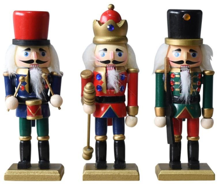 Decoratiuni - Figurine Lemn Spargatorul de Nuci 15cm - 3 Buc/Cutie