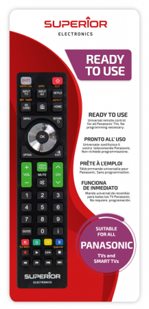 Telecomenzi - Telecomanda Universala Superior, Model Negru – Compatibil Panasonic