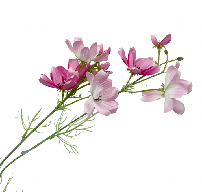 Crenguta cu flori artificiale SENSATION, Roz, 65cm [2]