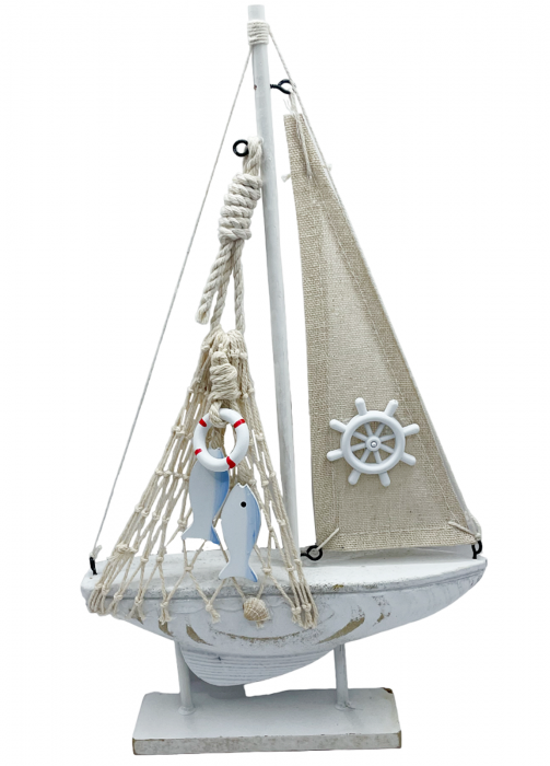 Barca lemn decorativa NOAH, 18x31cm [1]