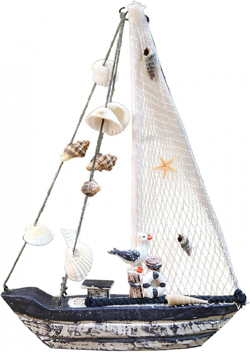 Barca lemn decorativa NEPTUN, 15x20cm [1]