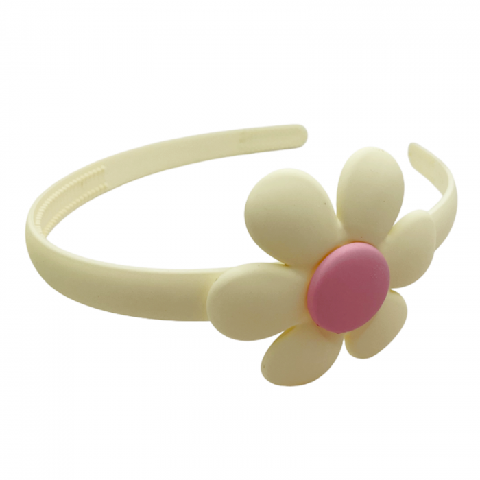 Bentita de par - pentru copii - DAISY, Galben cu floare [2]