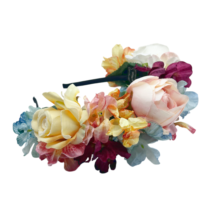 Bentiță de păr ISABELLE cu flori multicolor | Prăvălia cu Surprize [4]