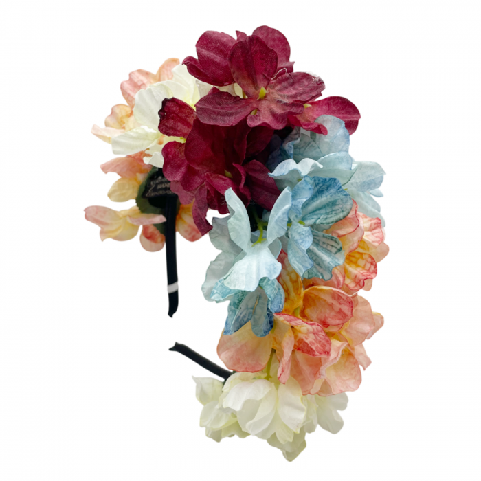 Bentita de par ISABELLE cu flori aplicate, Multicolor [1]