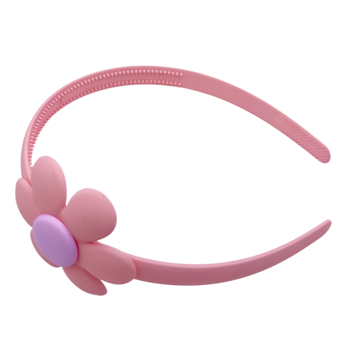 Bentita de par - pentru copii - DAISY, Roz cu floare [2]