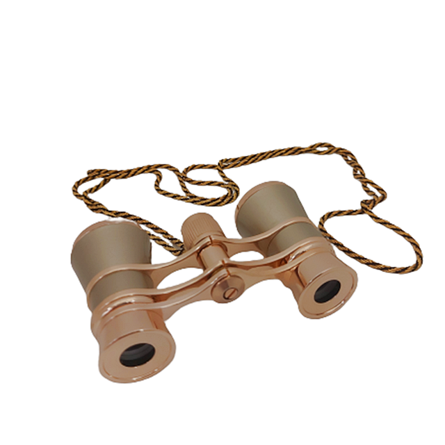 Binoclu auriu Retro Binoculars 3x Metal [1]