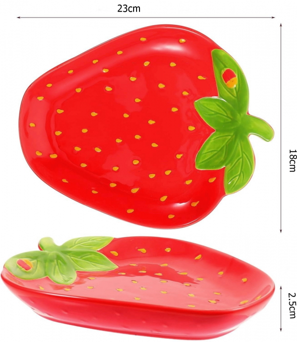 Platou ceramica FRAGOLA, 18x23cm [4]