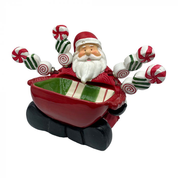 Bol Craciun cu 4 cutite HUNGRY SANTA, 13x12cm [2]