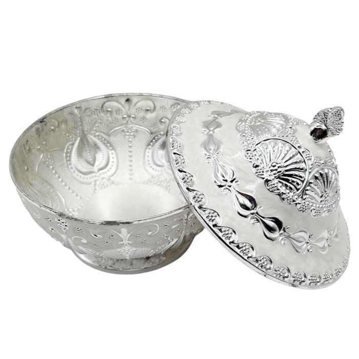 Bomboniera decorativa argintata IMPERIAL- clasic elegant [3]