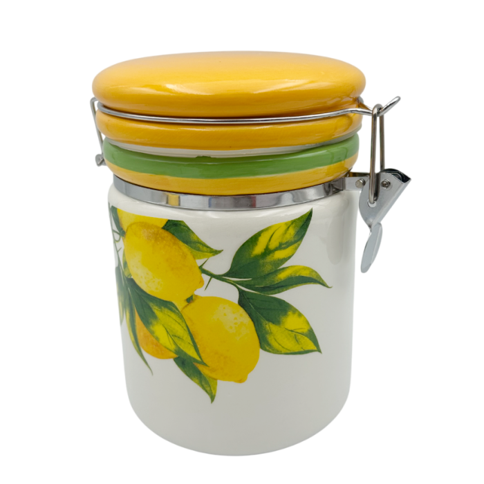 Borcan ceramic cu capac etanș – model cu lămâi - LIMONE [2]