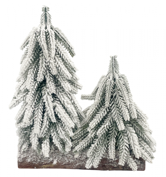 Decor cu brazi inzapeziti FROSTY, 25cm [1]