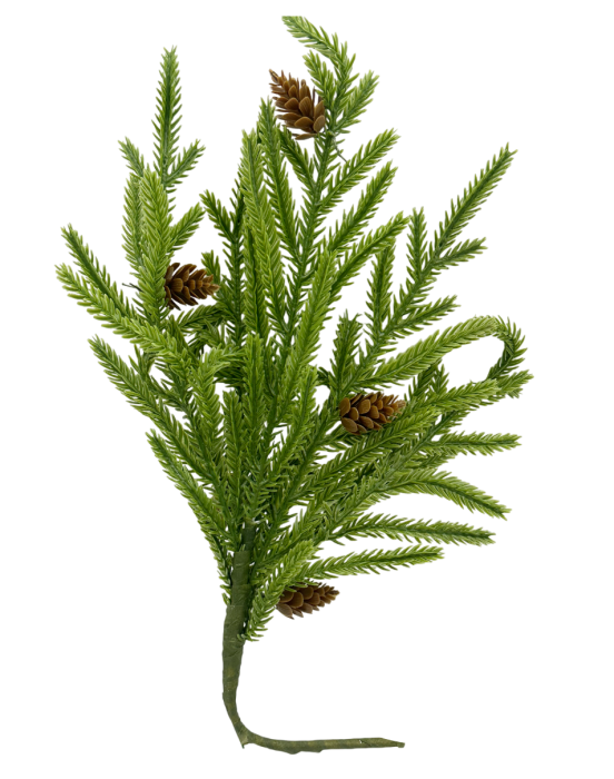 Crenguță decorativă de pin cu conuri PINECONE [1]