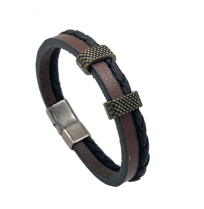 Bratara barbati ALBERT, Piele maro [1]