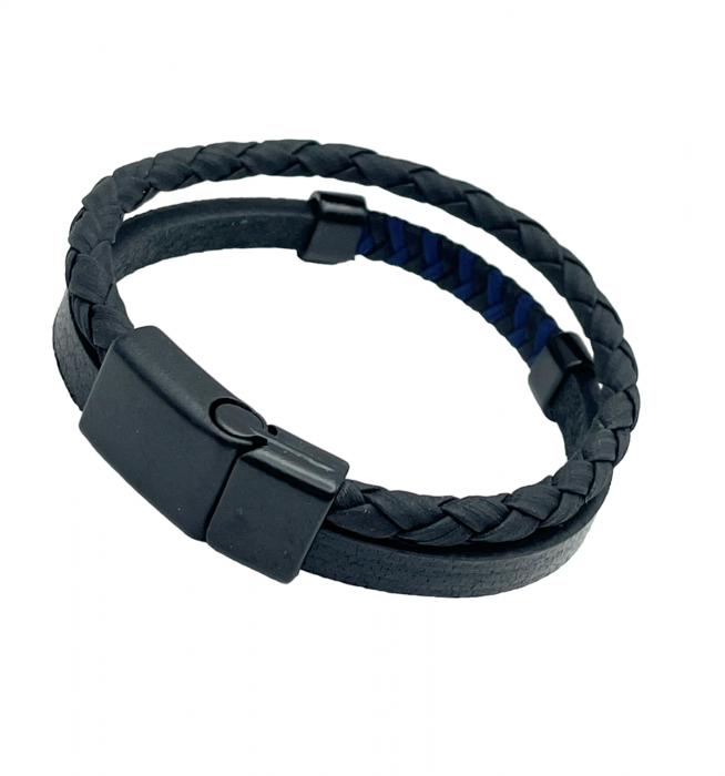 Bratara barbati BRAD, Piele neagra [2]