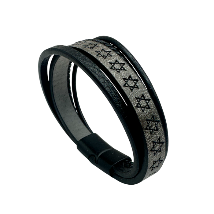 Bratara barbati NOAH, Piele neagra [2]