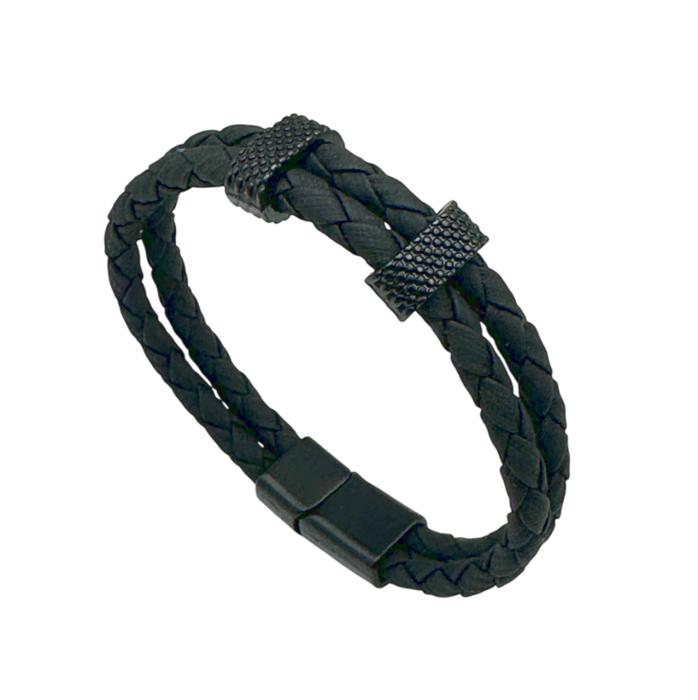 Bratara barbati ERIC, Piele neagra [3]