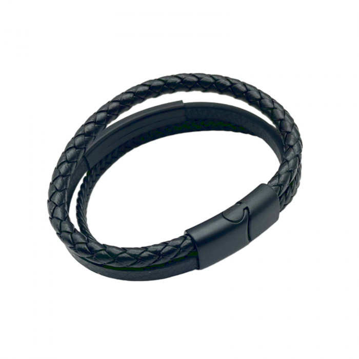 Bratara barbati GARETT, Piele neagra [3]