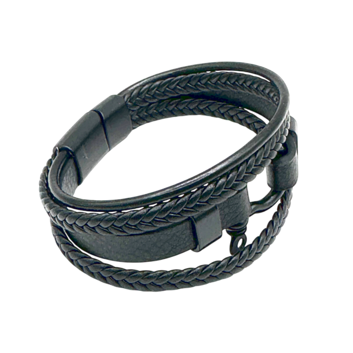 Bratara barbati DRAKE, Piele neagra [2]