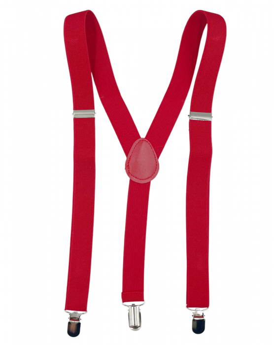 Bretele inguste TRENDY, Rosu, Cu clips [1]