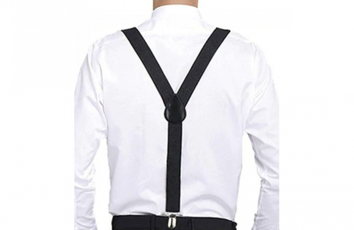 Bretele late CHARLIE, Rosu, Cu clips [4]