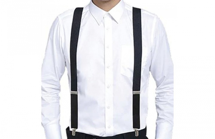 Bretele late CHARLIE, Negru, Cu clips [3]