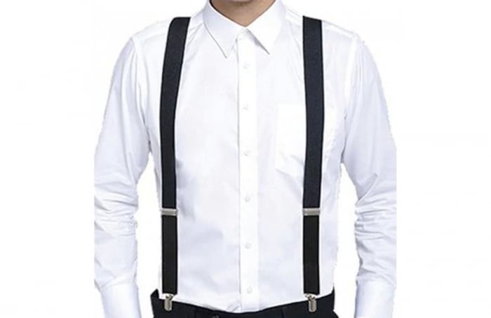 Bretele late CHARLIE, Albastru, Cu clips [3]