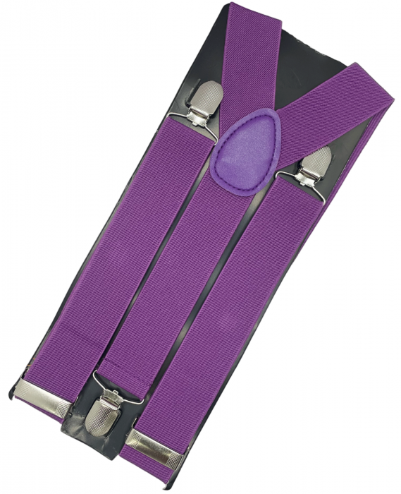 Bretele late CHARLIE, Mov, Cu clips [3]