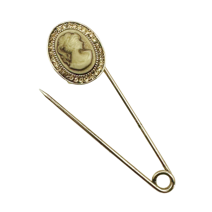 Brosa Camee LYNN, Auriu, 7.5cm [2]