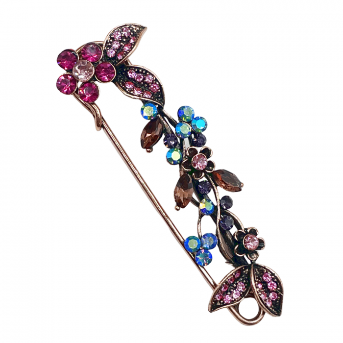 Brosa - Ac de siguranta LOUISE, Auriu, 7cm [5]