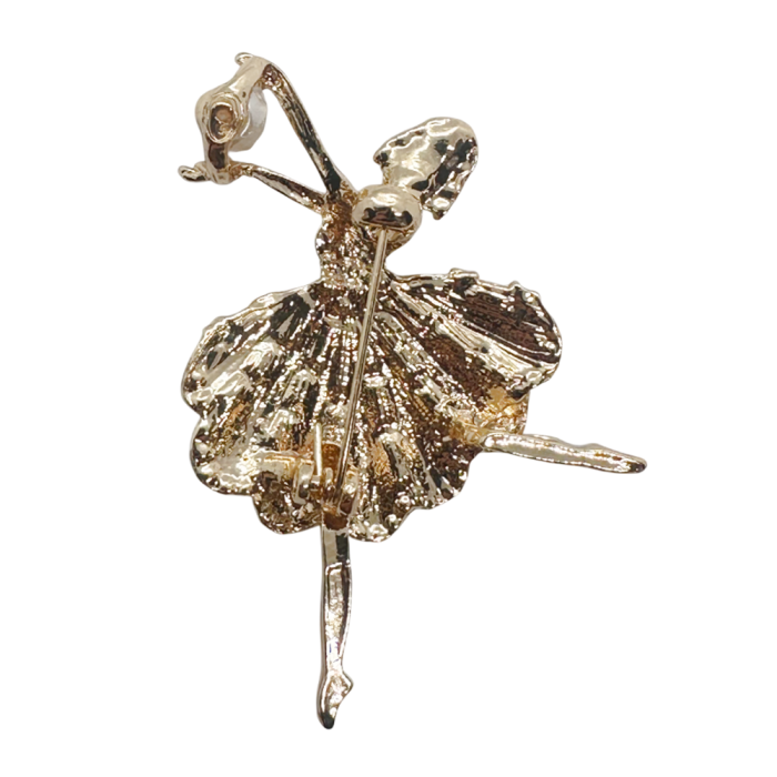 Brosa Balerina cu rochita neagra si strasuri EMILY [2]