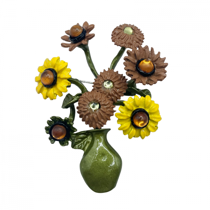 Brosa Vaza cu Flori MARIE, 6cm [1]
