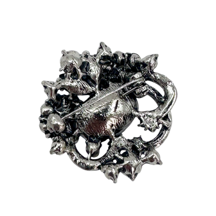 Brosa argintie vintage - eleganta cu cristale LAURIE [2]