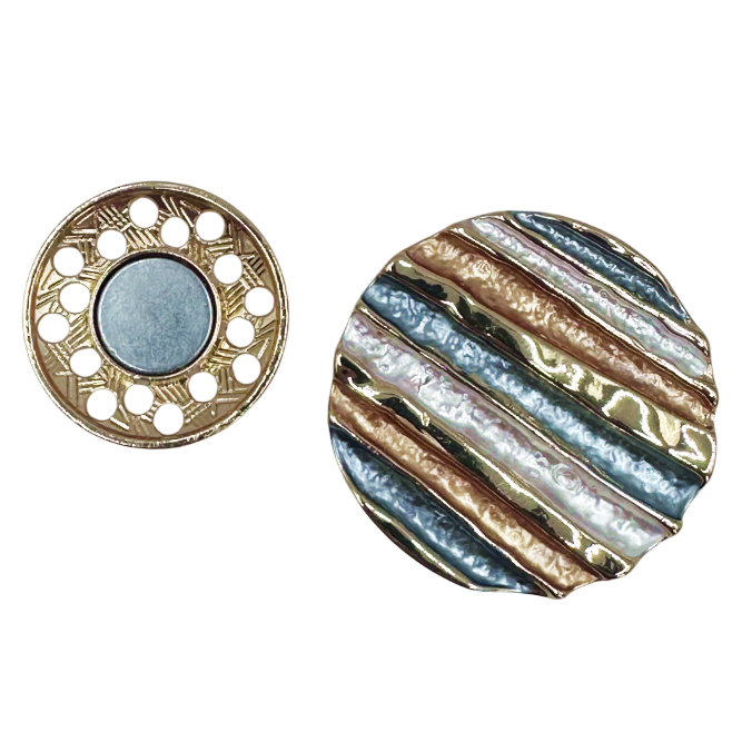 Broșă Magnetică cu benzi aramii - Model Rotund Elegant  [2]
