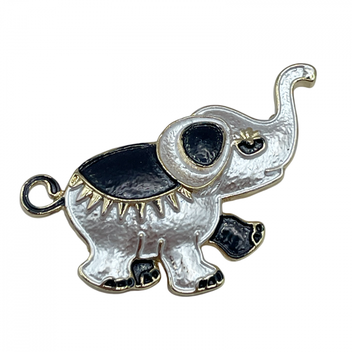 Brosa Elefant PERCY, Negru [1]