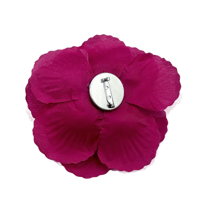 Brosa Eleganta Floare matase REINA - Rosu inchis [2]