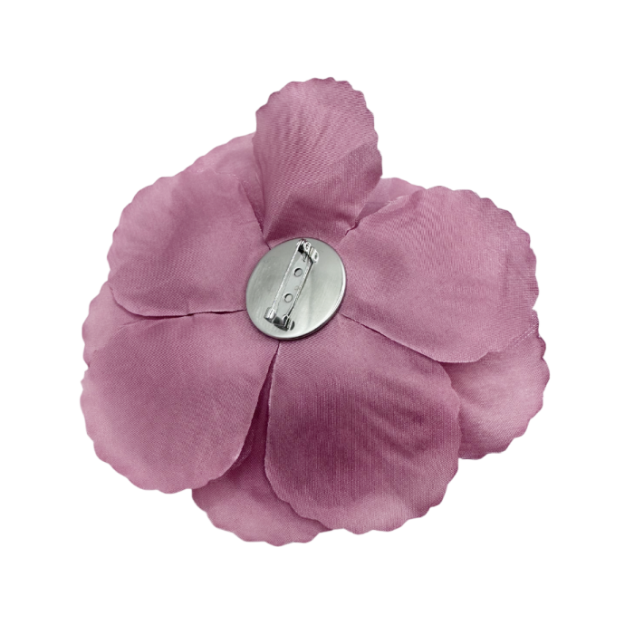 Brosa Eleganta Floare REINA, Roz, 13 cm [2]