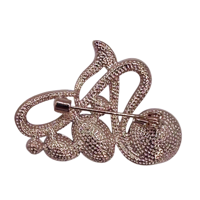 Brosa Eleganta cu Cristale Multicolore si Perle [2]