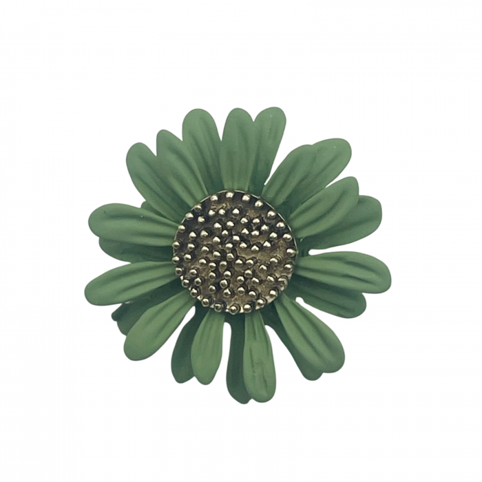 Brosa Floare DAISY, Verde, 3cm [2]