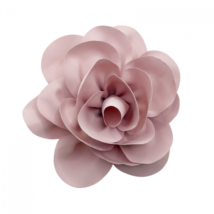 Brosa Floare BEAUTY, Roz, 15cm, Cu clips pentru par [1]