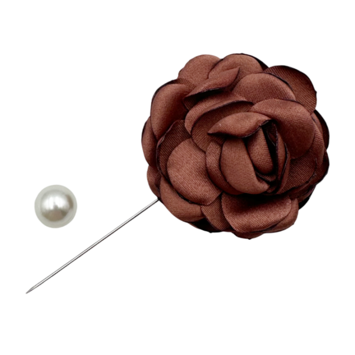 Brosa Floare LUCILLE Maro - Ac de rever sau palarie [2]