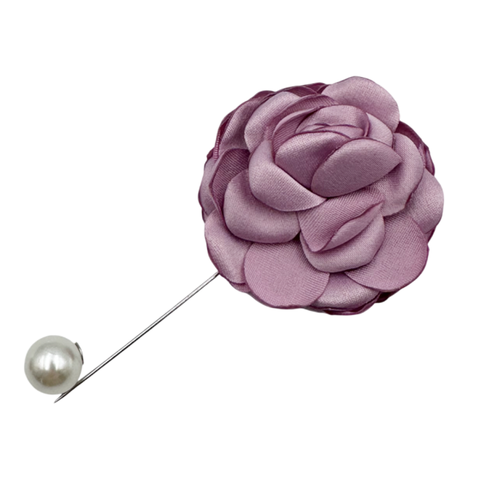 Brosa Floare LUCILLE Mov prafuit - Ac de rever sau palarie [2]