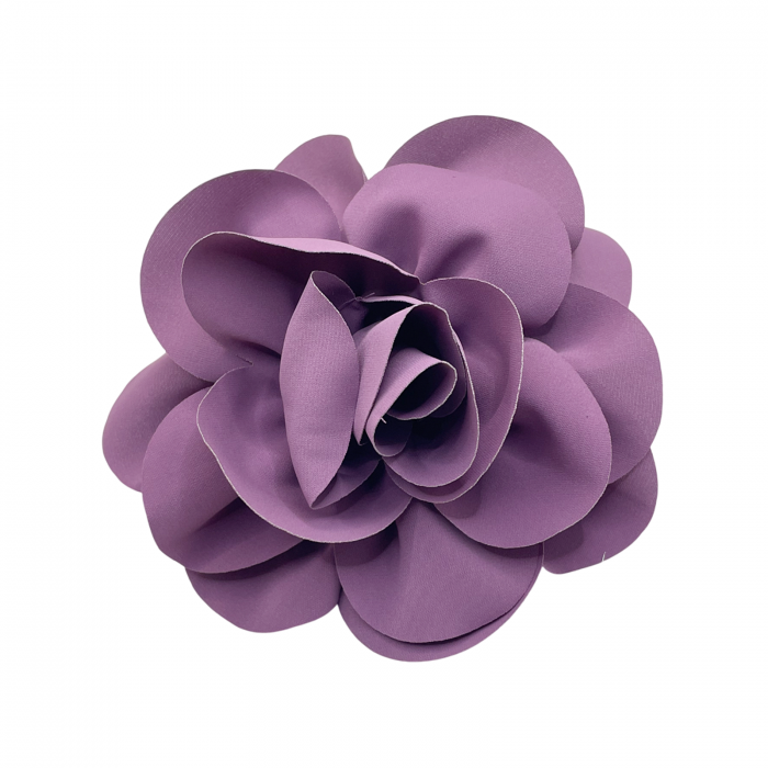 Brosa Floare BEAUTY, Mov prafuit, 15cm, Cu clips pentru par [1]