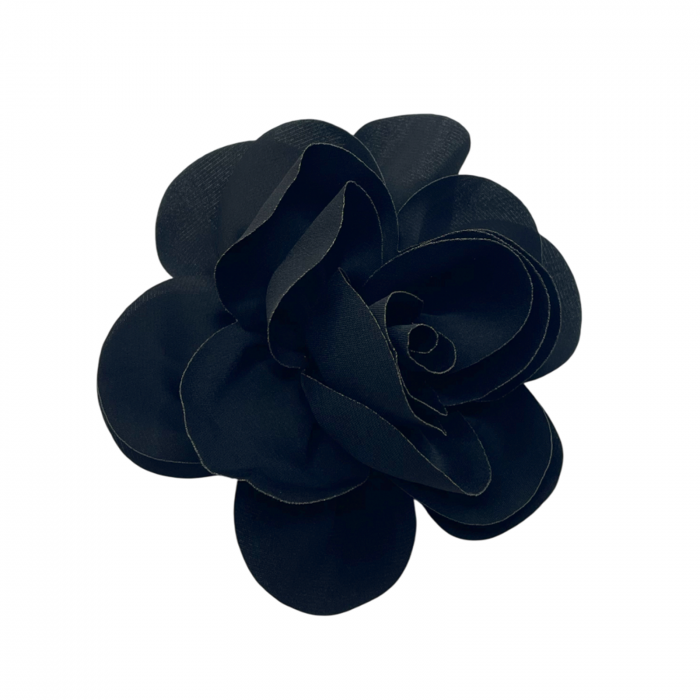 Brosa Floare BEAUTY, Negru, 15cm, Cu clips pentru par [1]