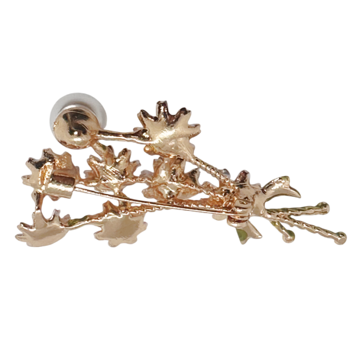 Broșă Floare Roz cu Perlă Elegantă | Prăvălia cu Surprize [3]