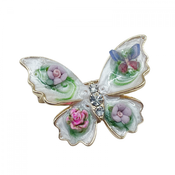 Brosa Fluture cu sidef MILLIE, 3.5cm [1]